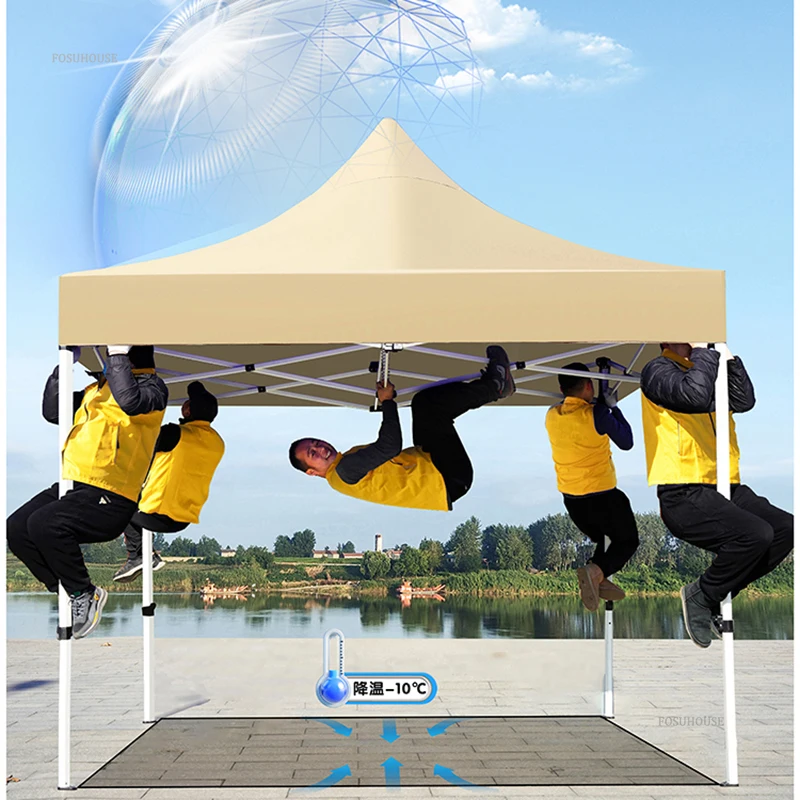 Four-corner-Folding-Gazebos-Rain-proof-Canopy-Outdoor-Sun-Umbrella-Retractable-Awning-for-Stall-Outdoor-Sun